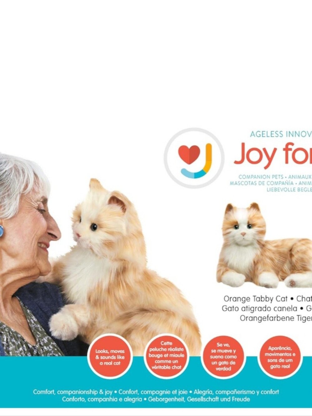 JOY FOR ALL - Orange Tabby Cat - Interactive Companion Pets